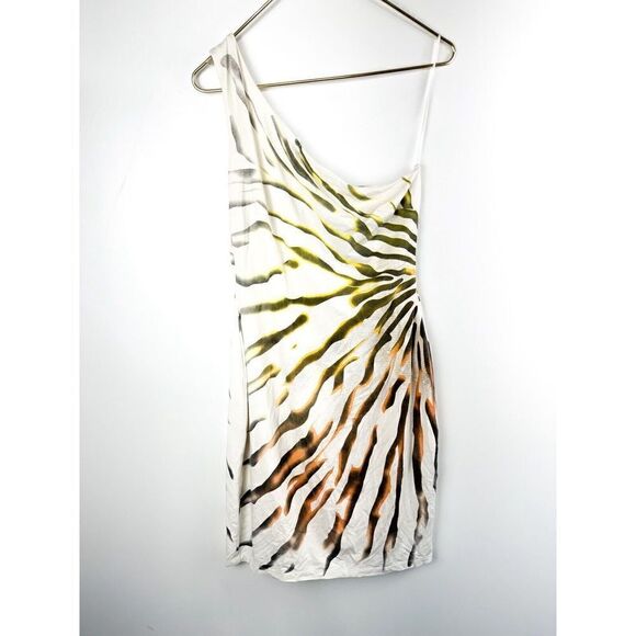 Caché Vintage Y2K One Shoulder Bodycon Dress Mini Women’s Size Medium - Picture 1 of 4